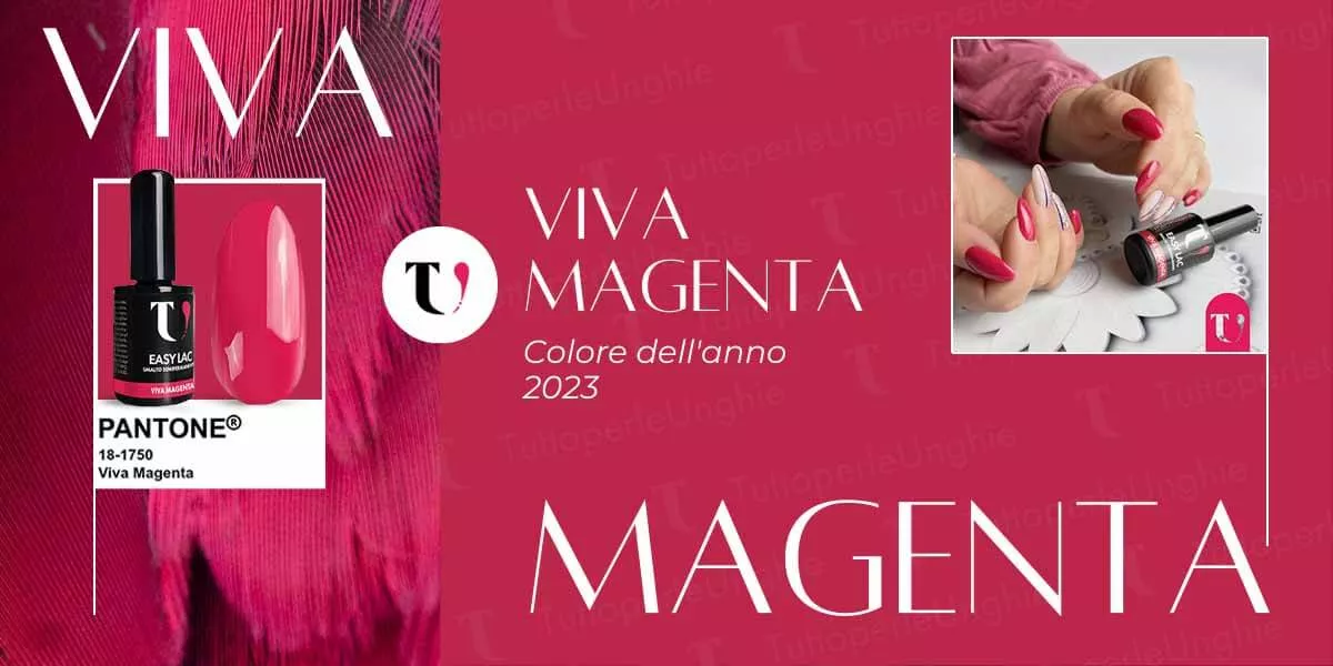 Unghie Viva Magenta 2023: ispirazioni sul Pantone dell’anno